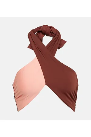 JOHANNA ORTIZ Top de bikini de cuello halter