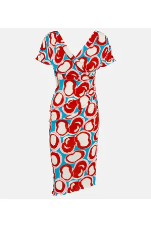 Diane von Furstenberg Vestido midi Havana de jersey