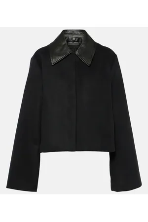 Proenza Schouler Chaqueta cropped de mezcla de lana