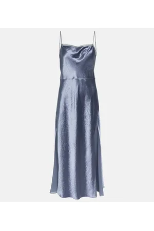 Vince Vestido lencero de satén y organza