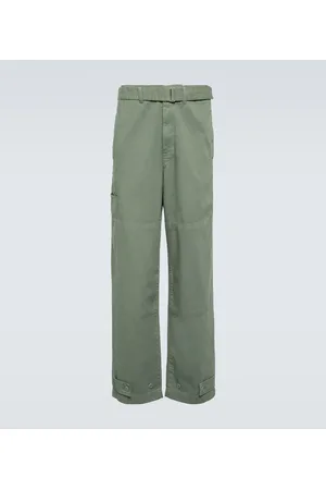 LEMAIRE Pantalones de denim con cinturón
