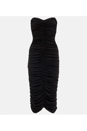 Norma Kamali Vestido midi de jersey