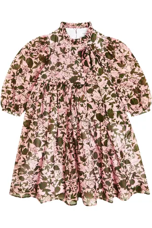 PAADE Vestido de chifón de algodón floral