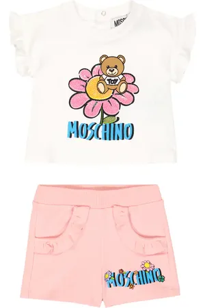 Moschino Bebé - set de camiseta y shorts