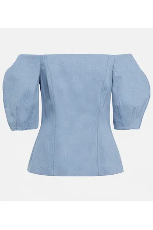 GABRIELA HEARST Top Ellen de algodón