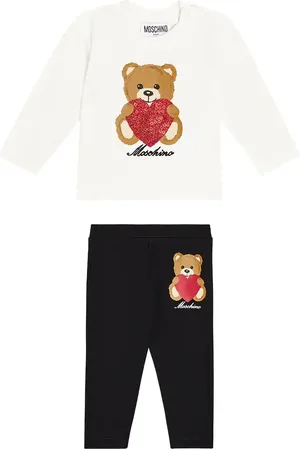 Moschino Bebé - set de top y leggings en mezcla de algodón