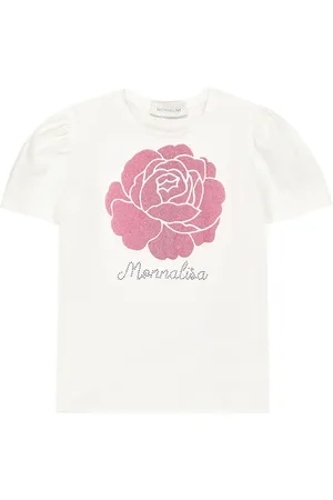 MONNALISA Camiseta en mezcla de algodón estampada