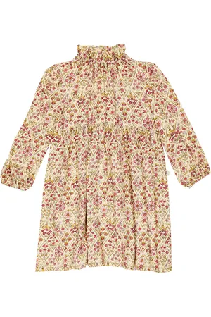 Il gufo Vestido con volantes estampado
