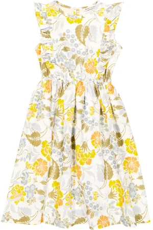 The New Society Vestido Gianni de lino y algodón floral