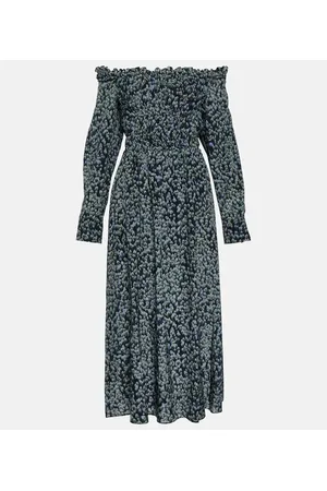 Altuzarra Vestido midi Lillian de seda estampado