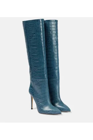 PARIS TEXAS Botas altas de piel efecto cocodrilo