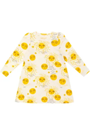 Mini Rodini Vestido Moon and Sun mezcla de algodón