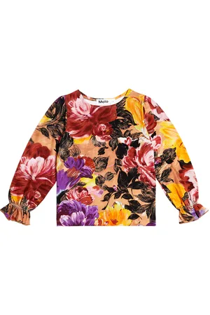 Molo Top Raina en jersey de algodón floral