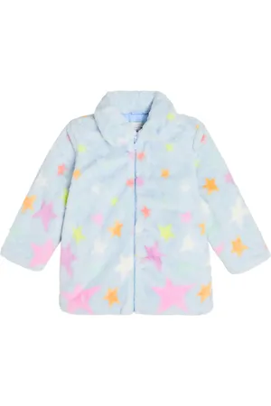 Stella McCartney Abrigo de pelo sintético estampado