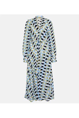 Dorothee Schumacher Vestido midi Graphic Volumes estampado