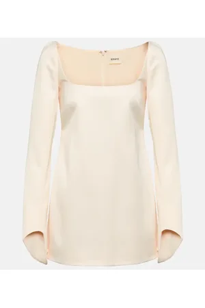 Khaite Vestido corto Tate de satén