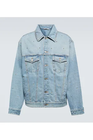 VALENTINO Cazadora en denim con tachuelas
