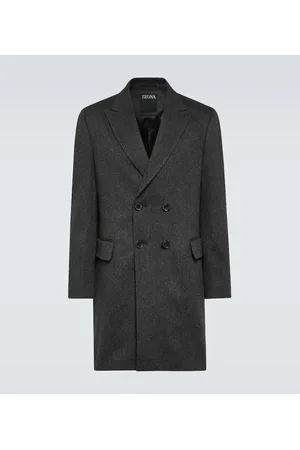 Ermenegildo Zegna Abrigo de mezcla de lana