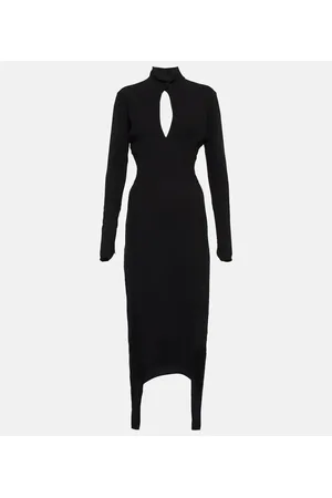 Patou Vestido midi de jersey con aberturas