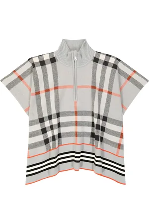 Burberry Poncho Burberry Check de lana
