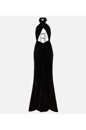 Alessandra Rich Vestido de fiesta con cuello halter