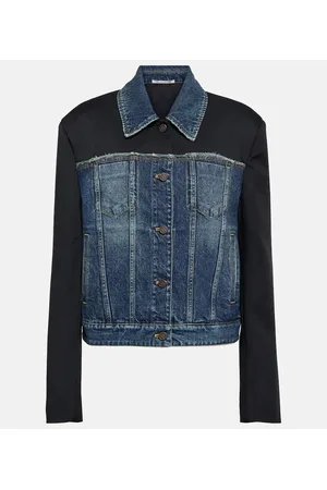 Stella McCartney Chaqueta de denim con paneles de sarga