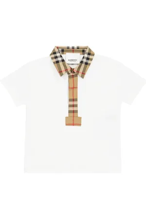 Burberry Bebé - polo de algodón con Vintage Check