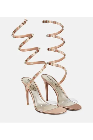 VALENTINO GARAVANI Sandalias Rockstud de piel y PVC