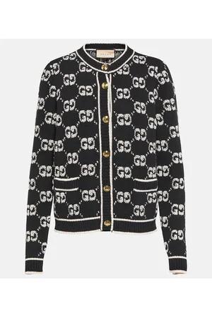 Gucci Cárdigan de boucle de lana con GG en jacquard