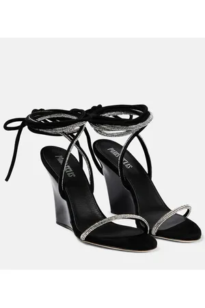 PARIS TEXAS Sandalias Willow de ante con cuña