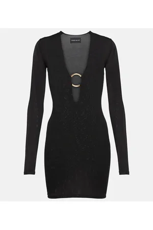 Louisa Ballou Vestido corto con cuello en V