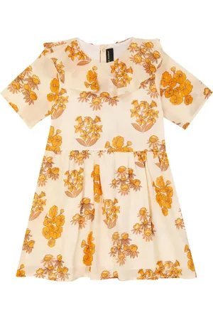 Mini Rodini Vestido de algodón estampado