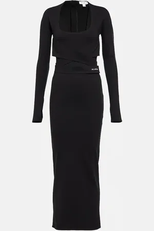 Alaïa Alaïa Vestido midi de jersey