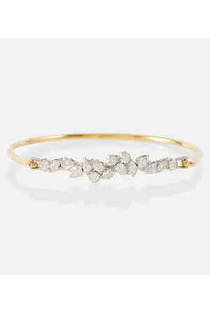 Jade Trau Brazalete Posey de oro de 18 ct con diamantes