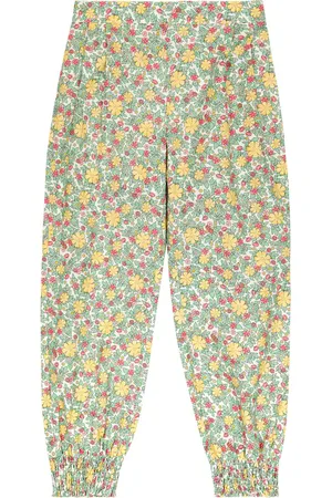 La Coqueta Pantalones Roda de algodón floral