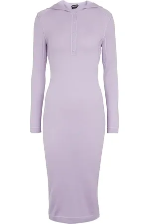 Tom Ford Vestido midi de cachemir y seda