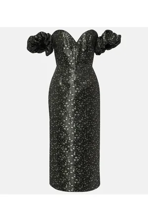 Markarian Vestido Adelaide con brocado metálico