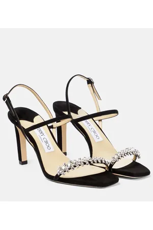 Jimmy Choo Sandalias Meira 85 de ante adornadas