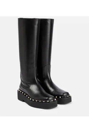 VALENTINO GARAVANI Botas altas Rockstud de piel