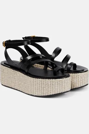 Max Mara Sandalias con plataforma Biarritz de piel