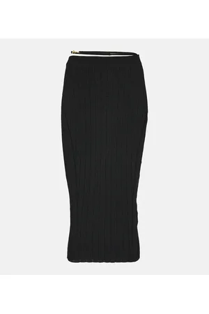 Jacquemus Falda midi La Jupe Pralu acanalada