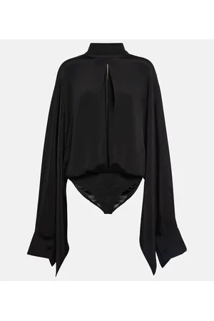 Tom Ford Body en crepé de seda con abertura