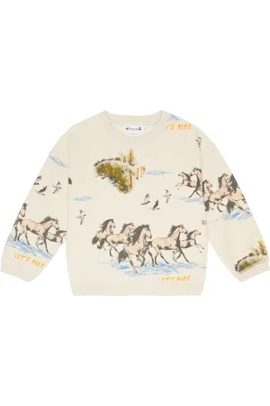BONPOINT Sudadera Tonino de algodón estampada