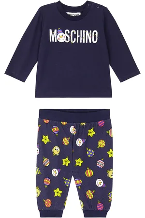 Moschino Bebé - set de camiseta y pantalones estampados