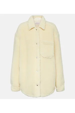 OFF-WHITE Sobrecamisa de lana y algodón