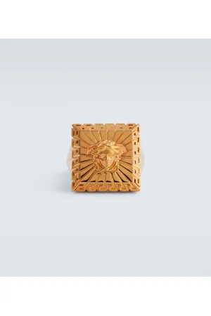 VERSACE Anillo Medusa cuadrado