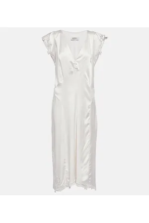 Isabel Marant Vestido midi Jordina en mezcla de seda