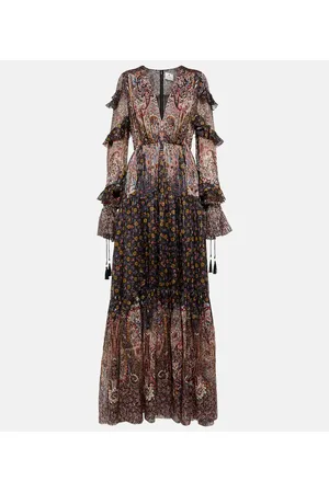 Etro Vestido de fiesta de seda plisado