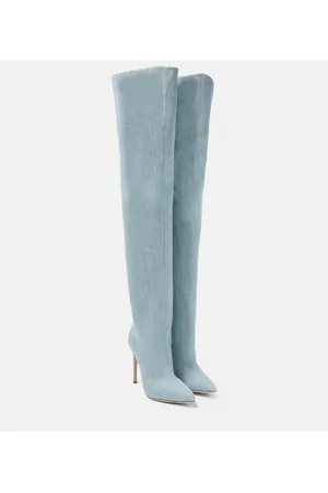 PARIS TEXAS Botas mosqueteras en denim