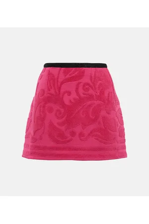 Marine Serre Minifalda de algodón en jacquard